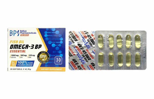 Omega 3 Essential (Balkan Pharma) (1000mg x 30 Kapsler) - Image 3